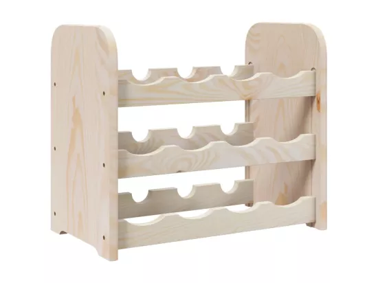 Casier à vin 43x25x37 cm bois de pin massif