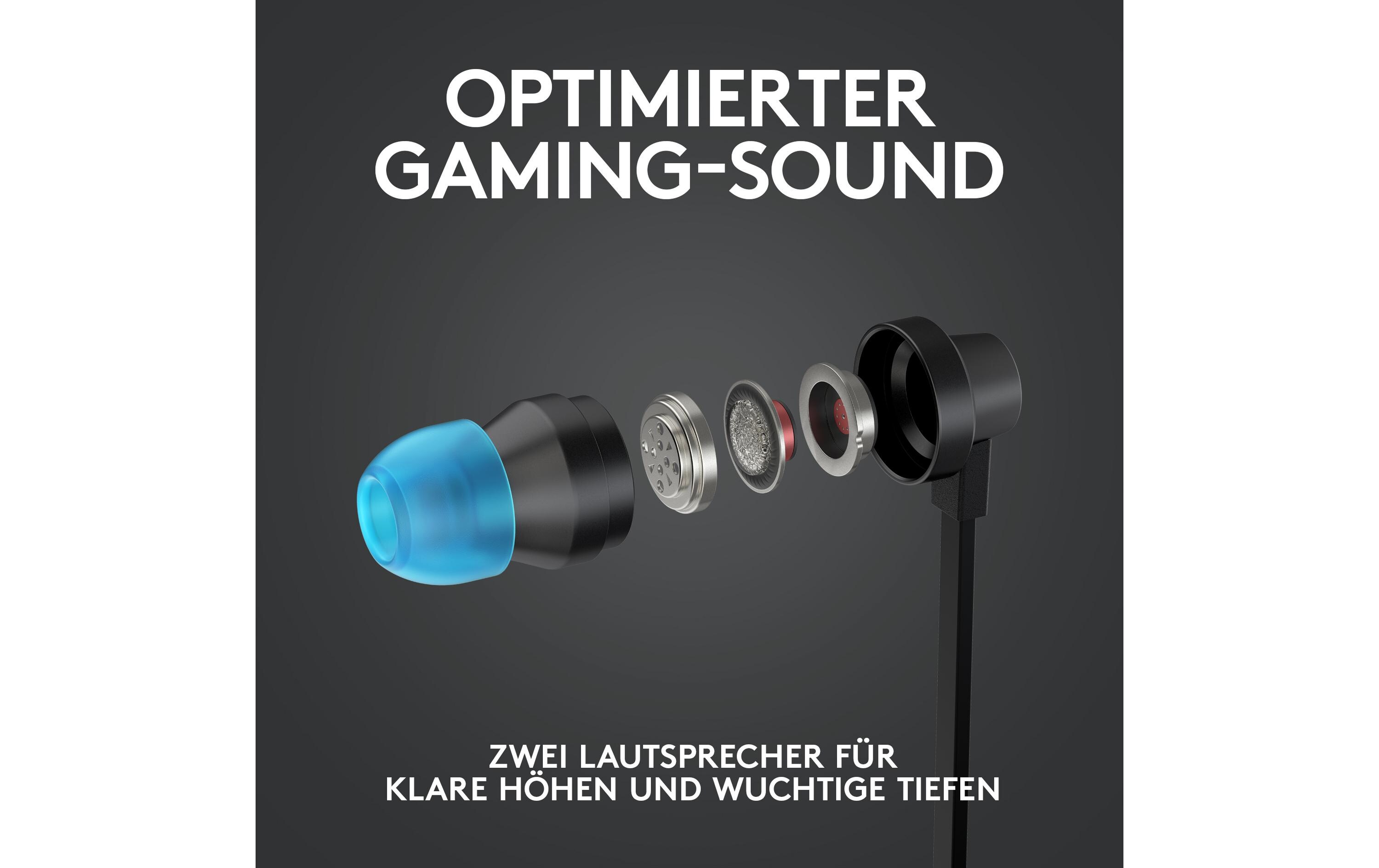 Headset G333 Gaming SchwarzGaming-Ohrhörer für klare Kommunikation auf PC, Konsolen und Mobilgeräten