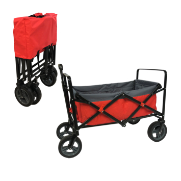 Outdoor Bolderwagen Rood/grijs
