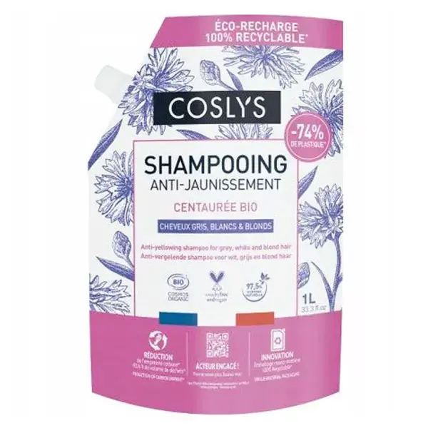 Shampoo orgânico antiamarelamento Coslys Doypack 1L