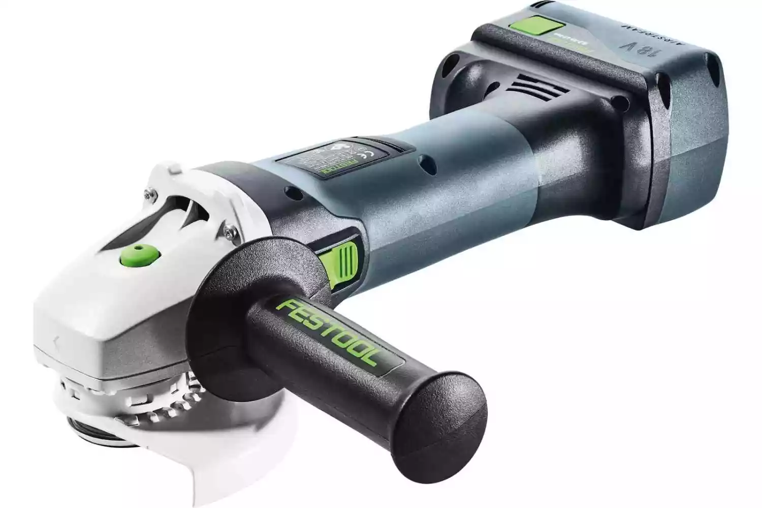 Festool AGC 18-125 5,0 EBI-Plus 18V Li-Ion accu haakse slijper set (2x 5,0) in systainer - 577700
