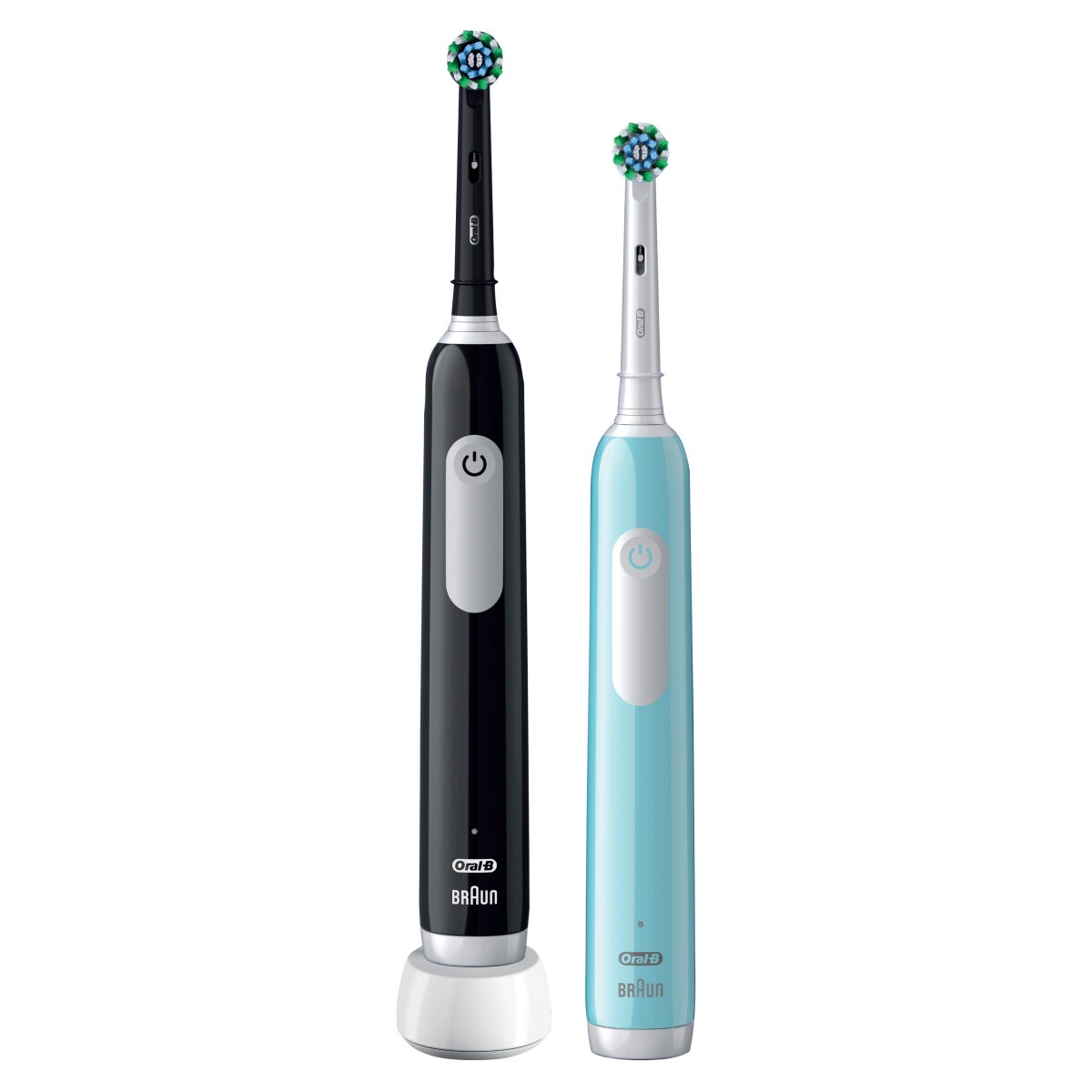 Oral-B Elektrische Zahnbürste Pro 1 Black/Caribbean Blue mit 2. Handstück
