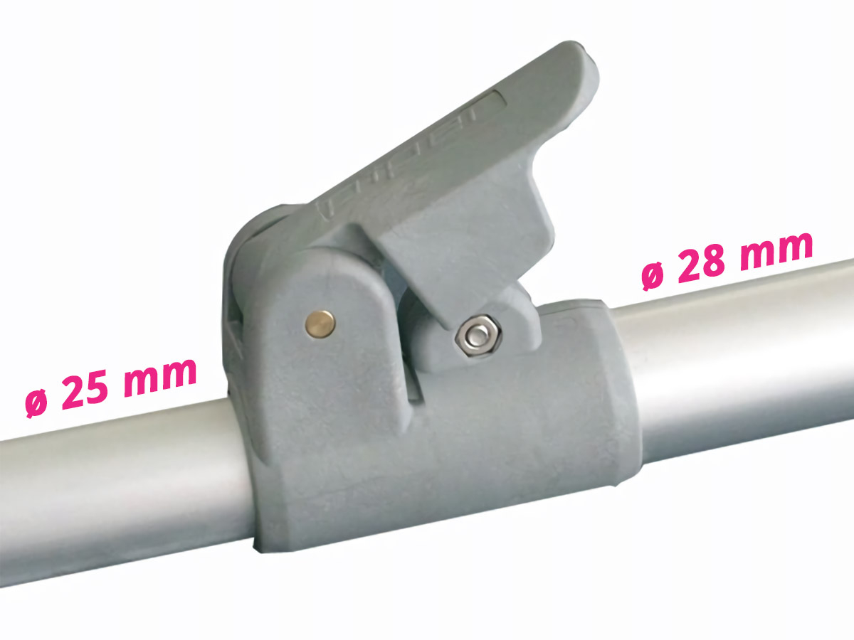 Piper PowerGrip buisklemmen ø 28/25 mm