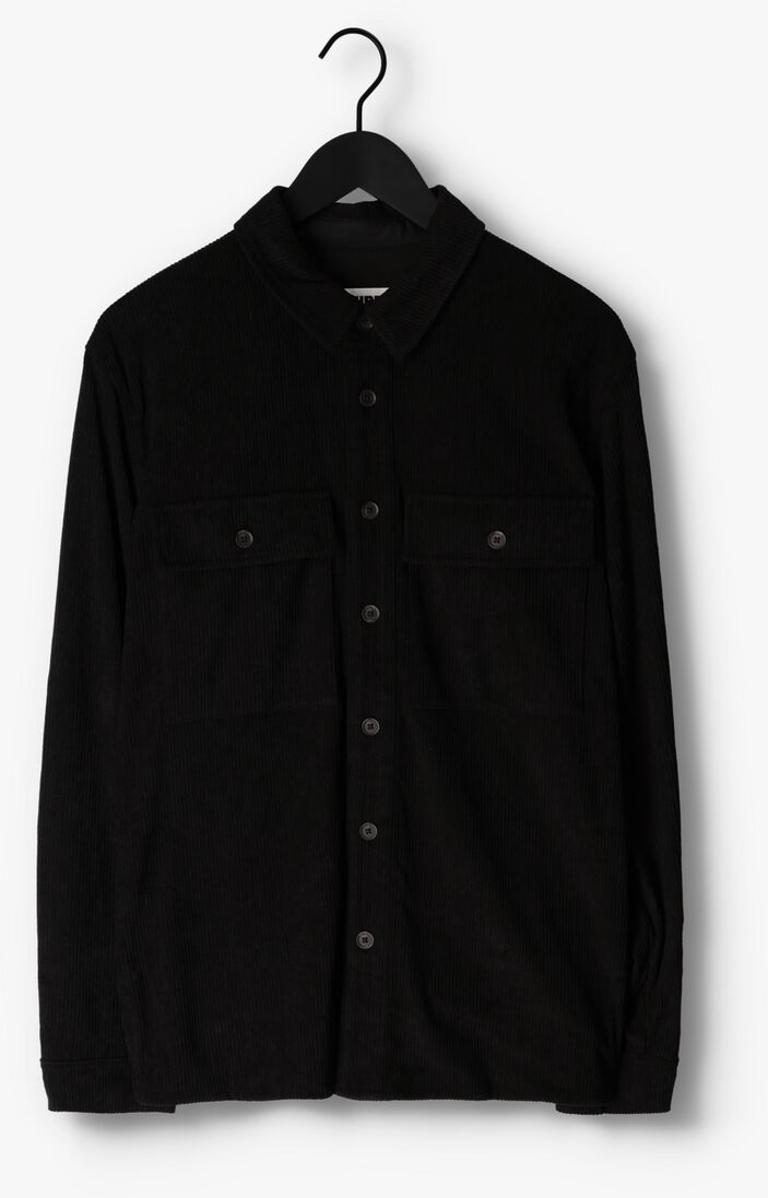 COLOURFUL REBEL zwarte colourful rebel overshirt logan corduroy shirt
