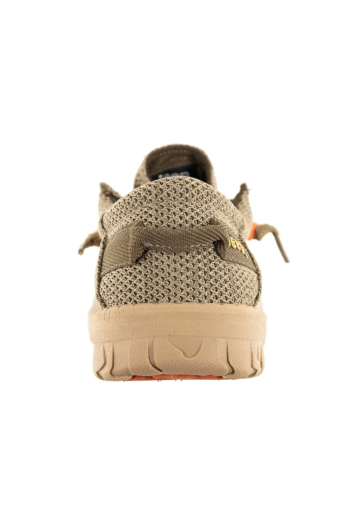 Chaussures bateau jeep samoa wallabee knit 036 khaki