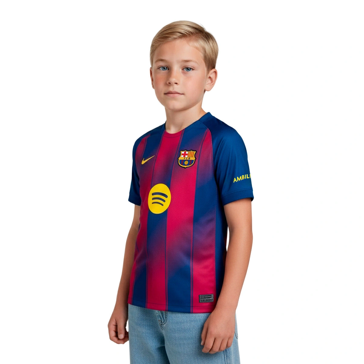 Camisola Nike Fermín FC Barcelona Primeiro Equipamento 2025-2026 Criança