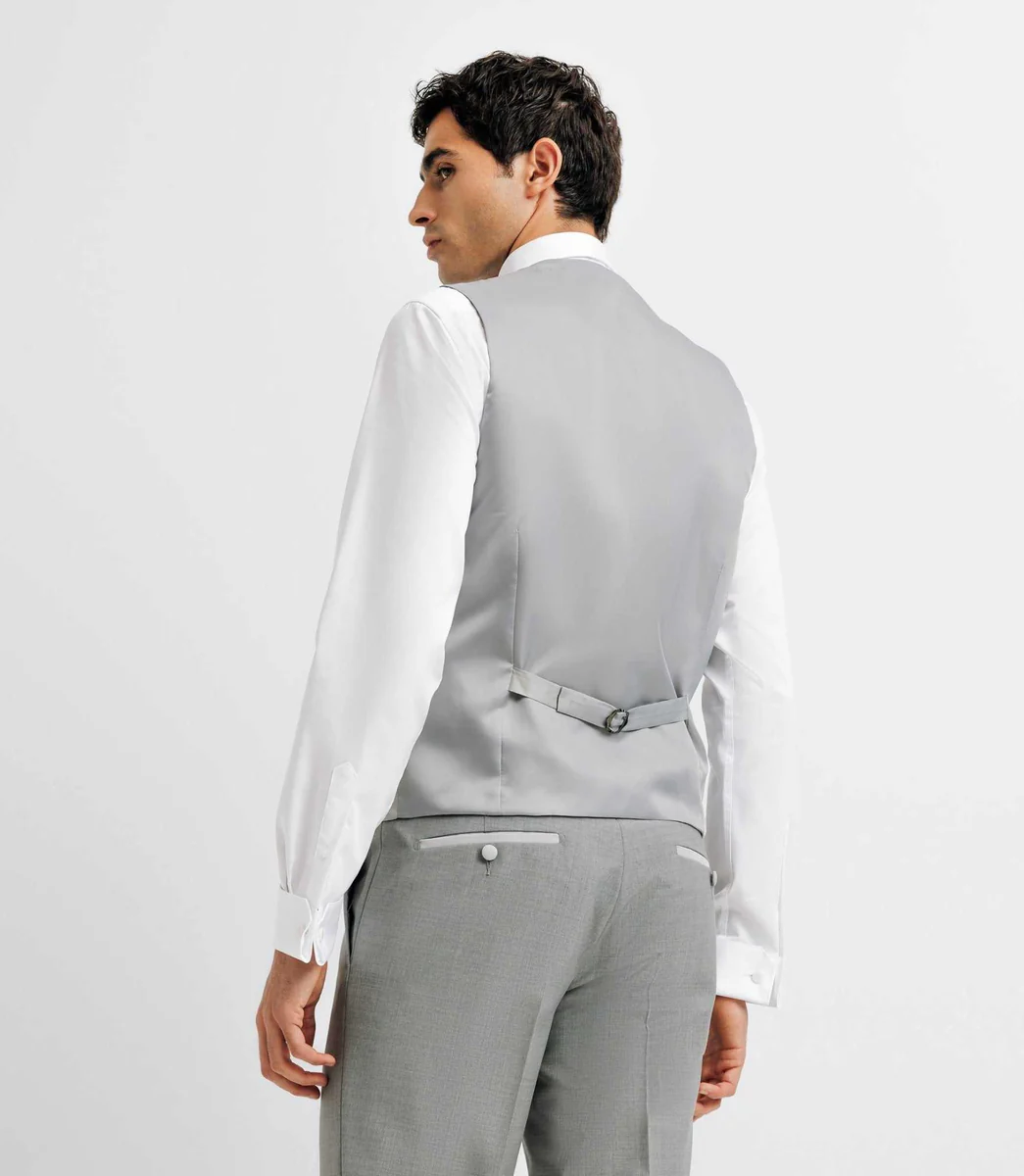 Gilet de costume gris clair