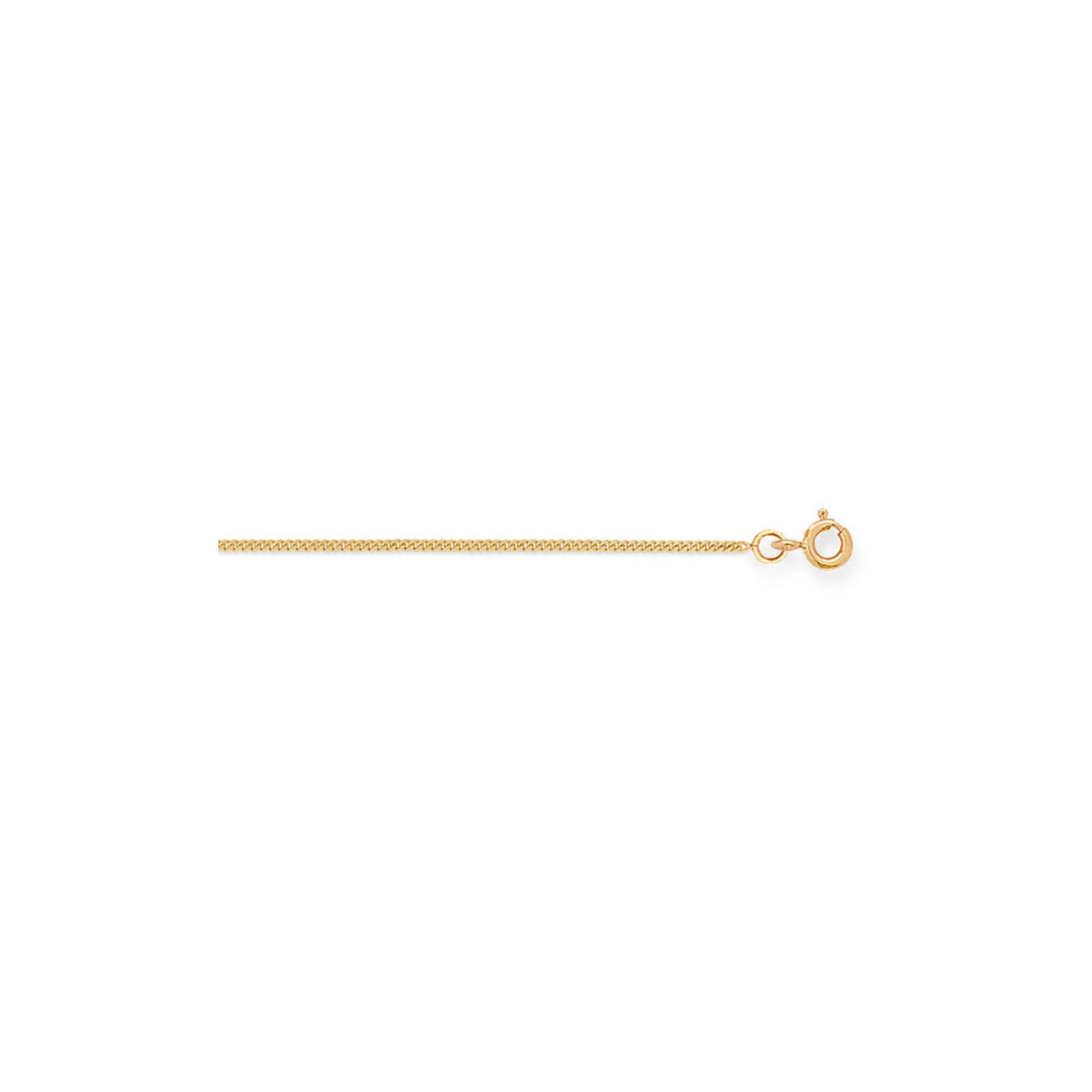Chaîne or jaune 750/1000 maille gourmette 1.1mm