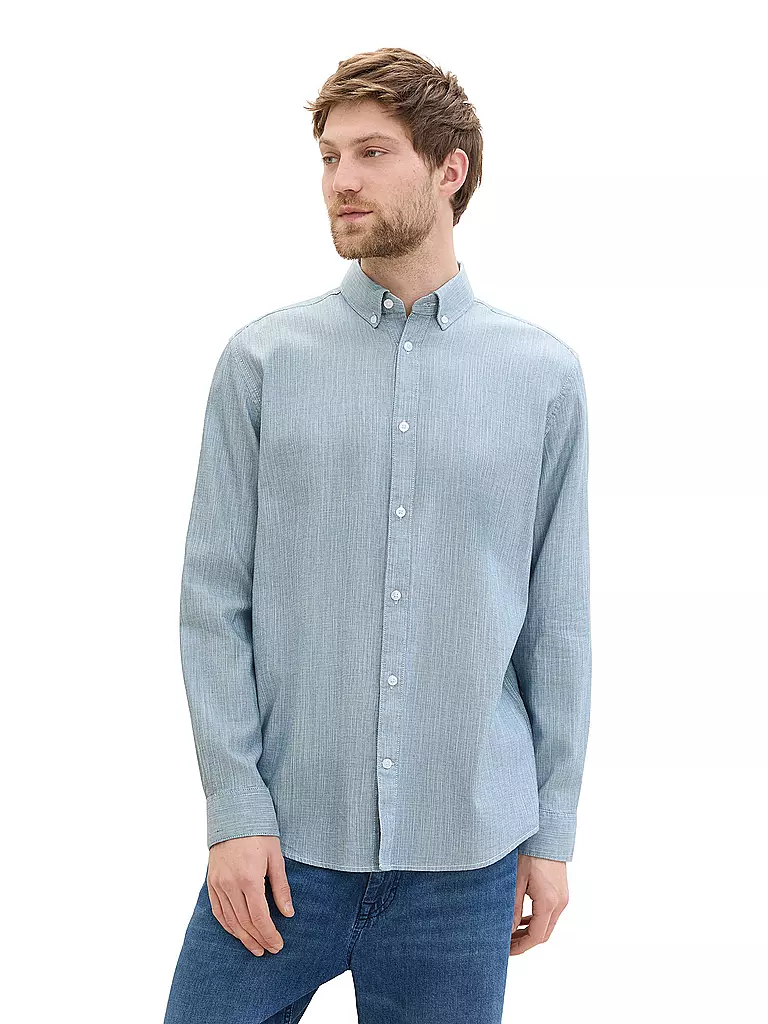 TOM TAILOR Hemd Regular Fit  blau