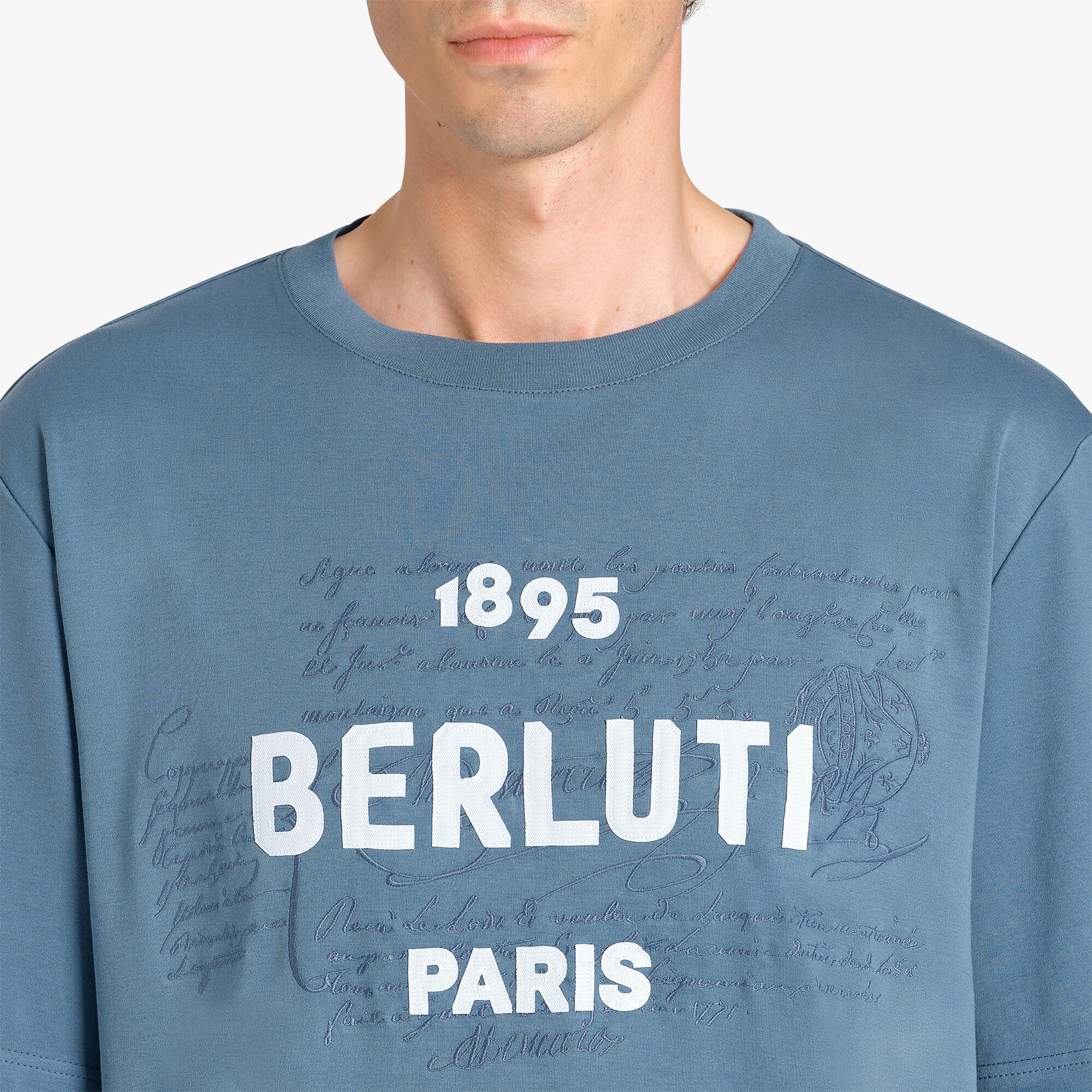 T-Shirt À Logo Et Broderie Scritto