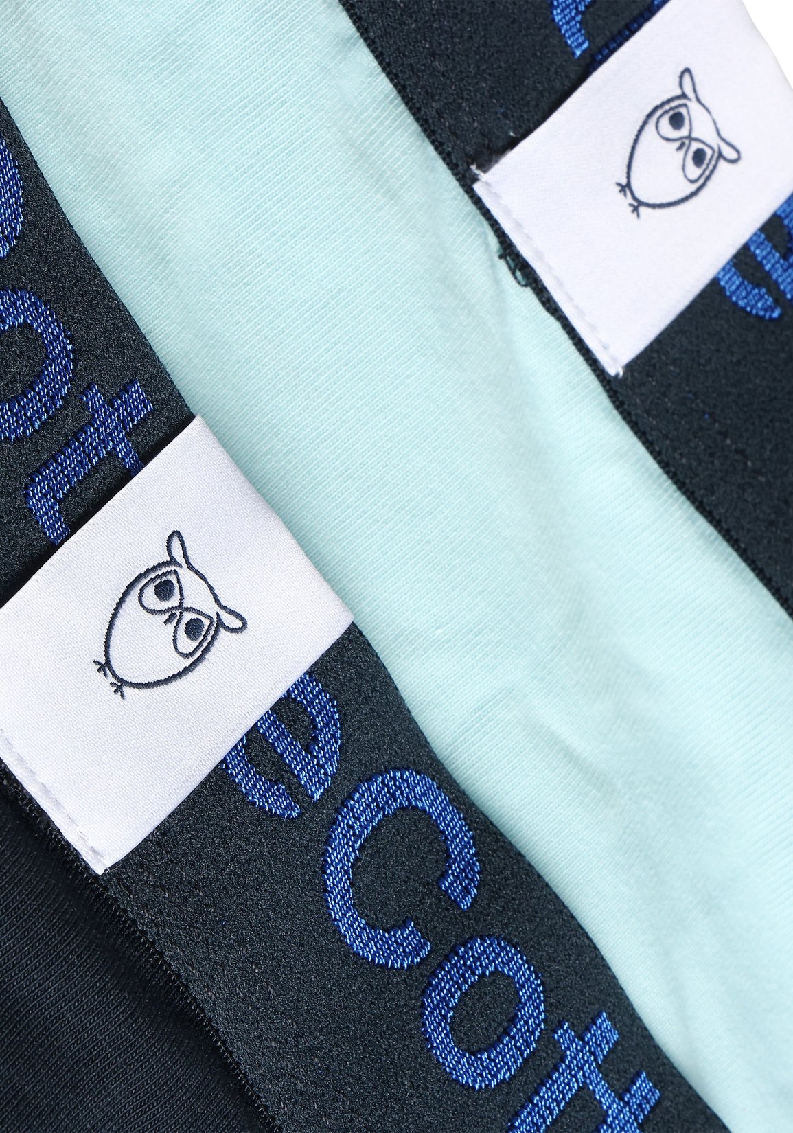 Knowledge Cotton Apparel 2er-Pack Boxershorts Aqua-Esque