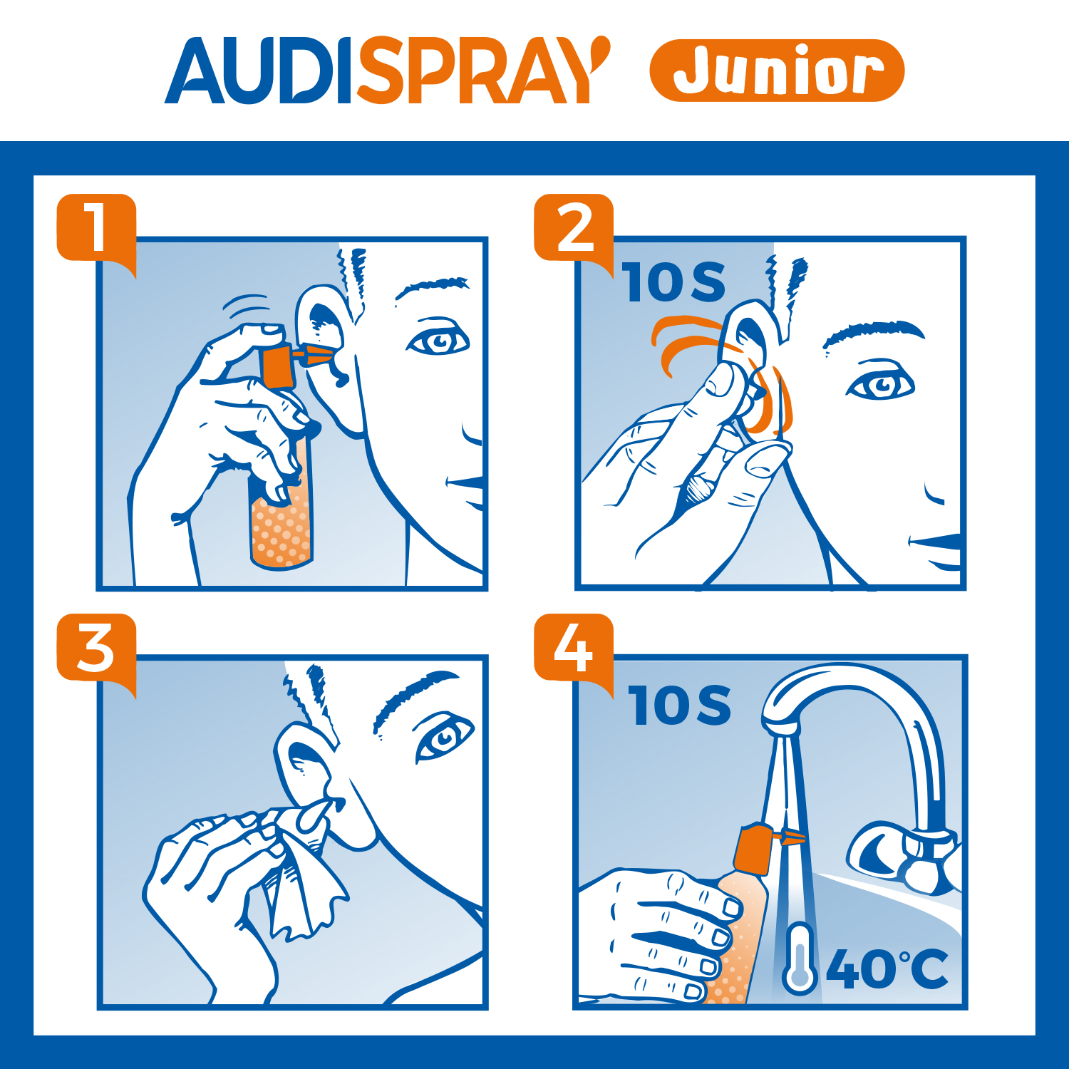 AUDISPRAY Junior Ohrenhygiene<br>25 ml, Spray, Lösung