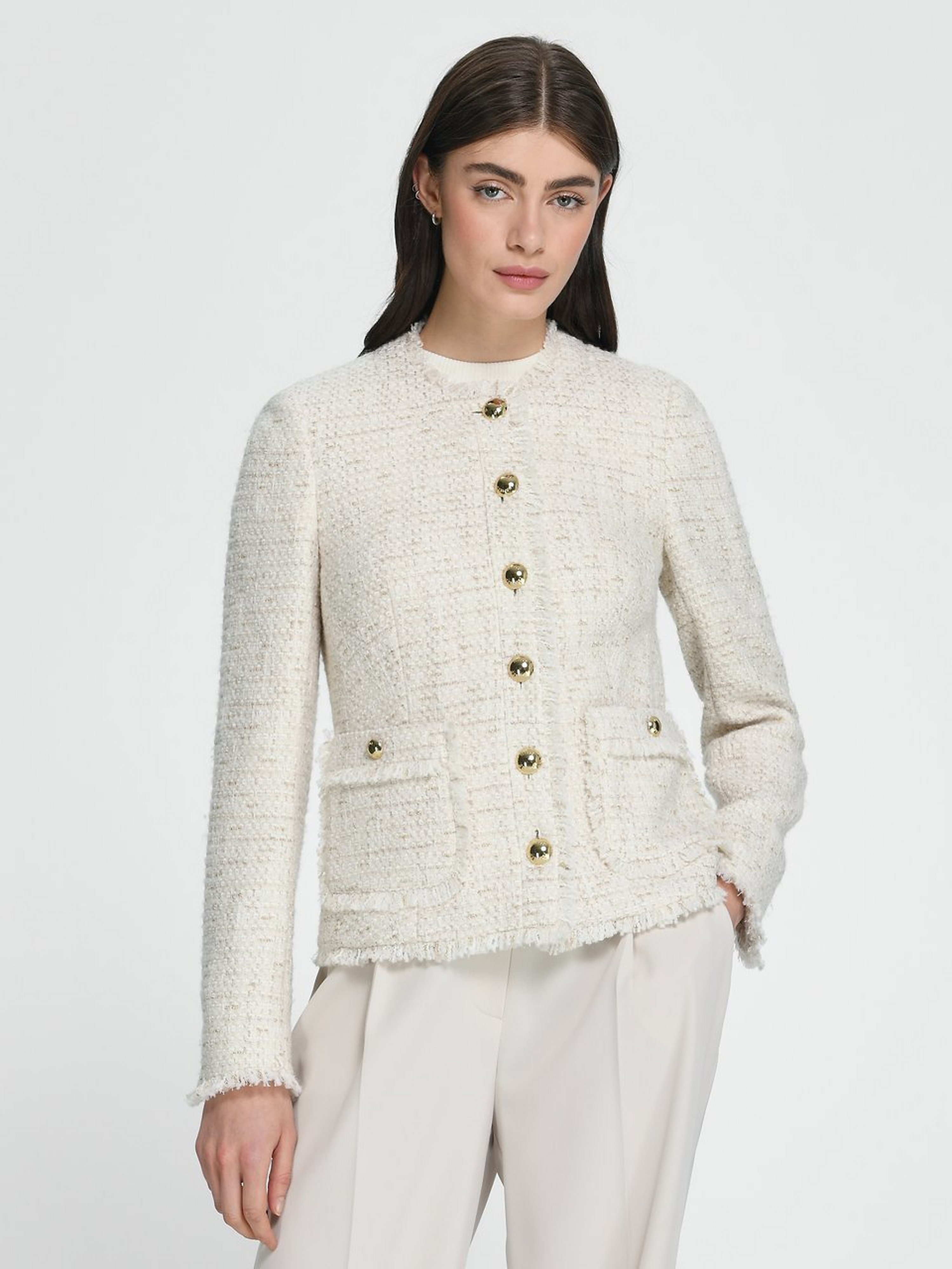 Jacke mit Fransenkanten