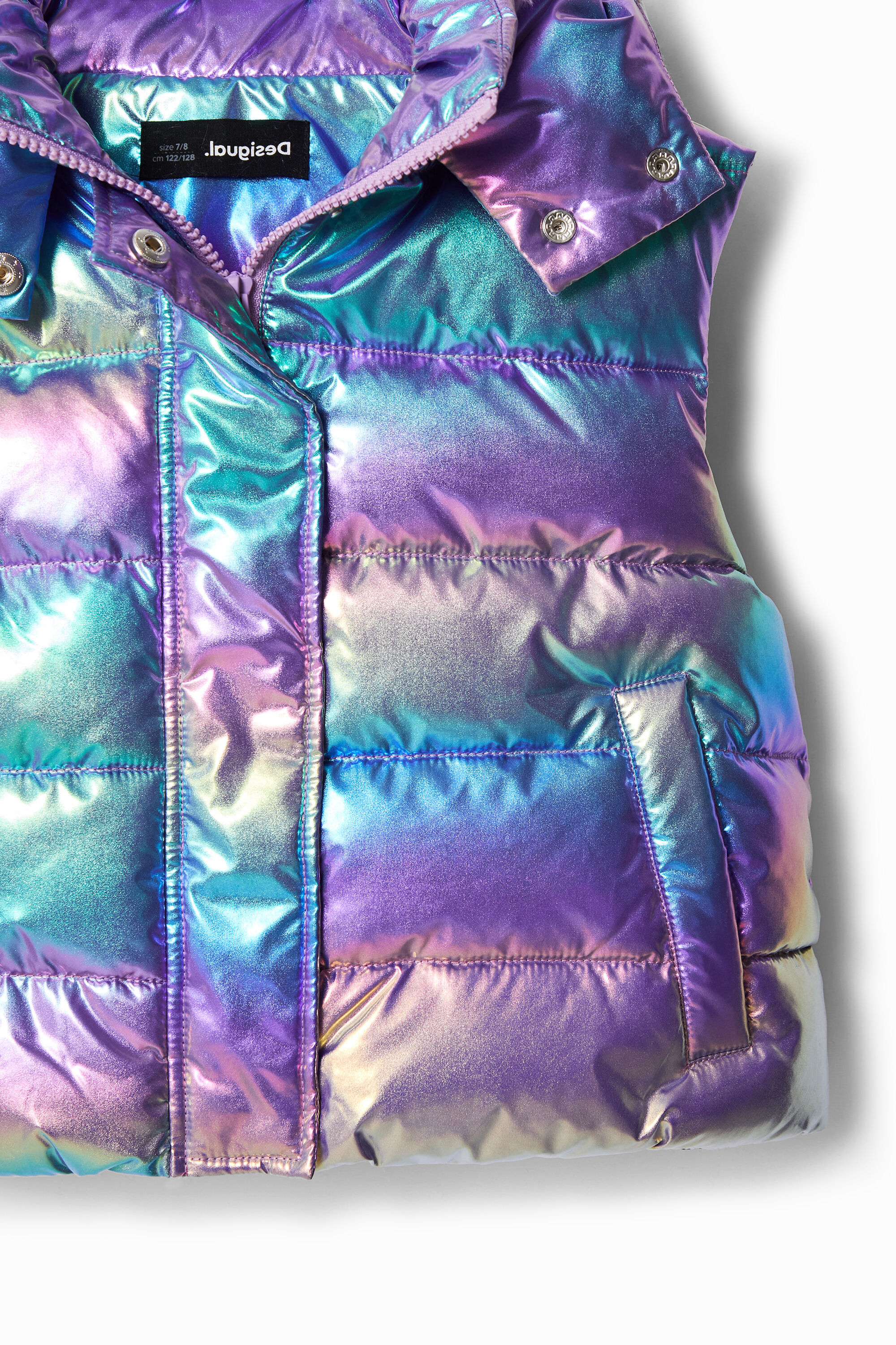 Gilet matelassé iridescent
