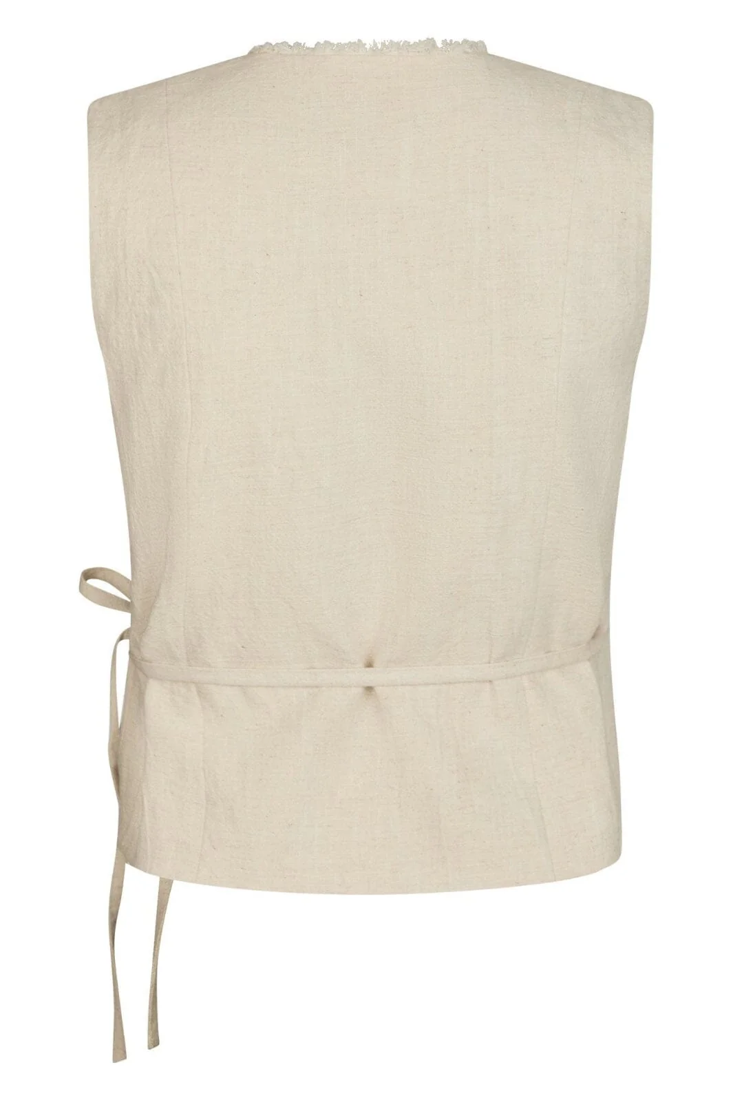 Neo Noir Filora Ramie Wrap Waistcoat 166243