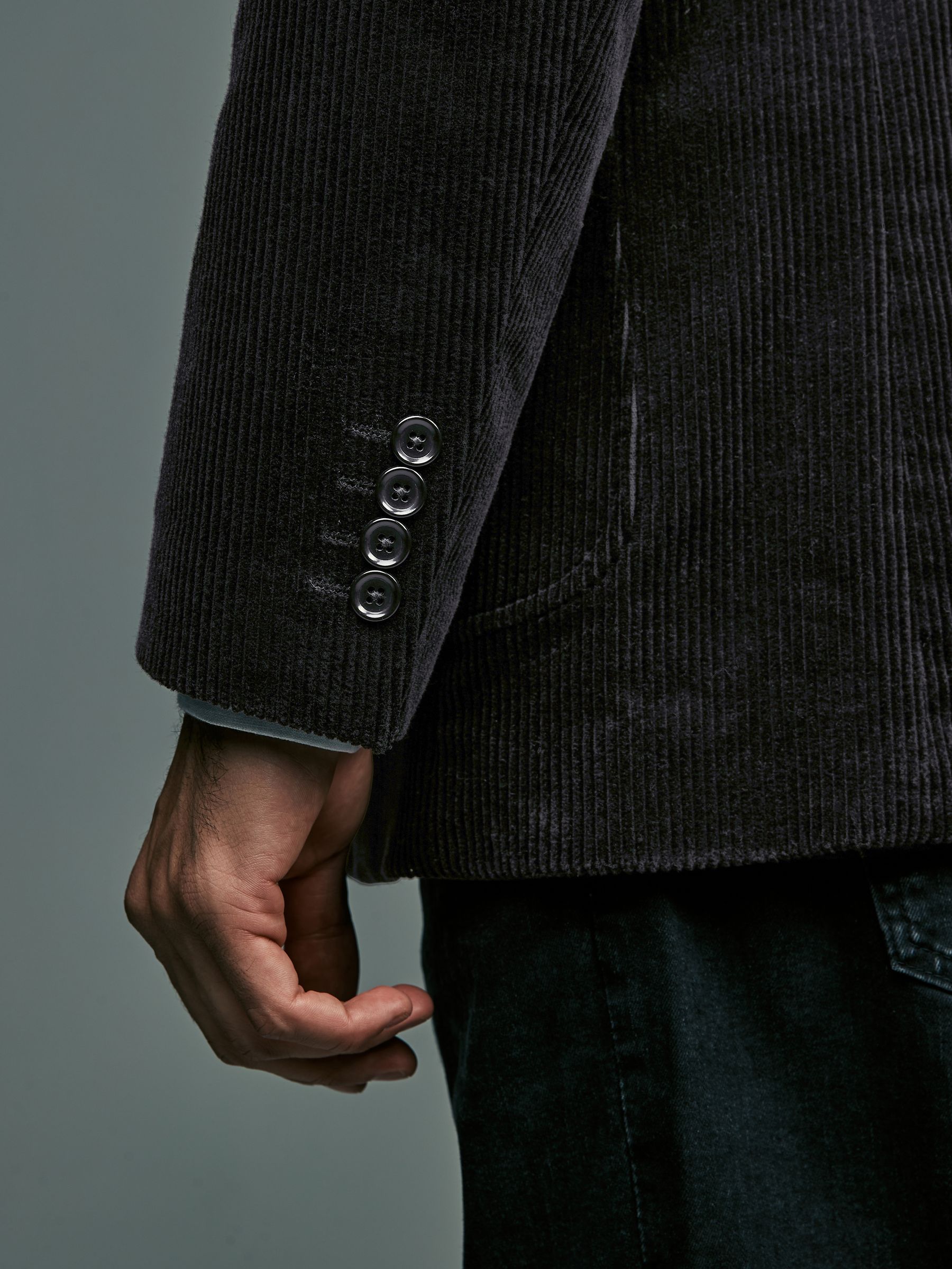Zwart - Corduroy blazer