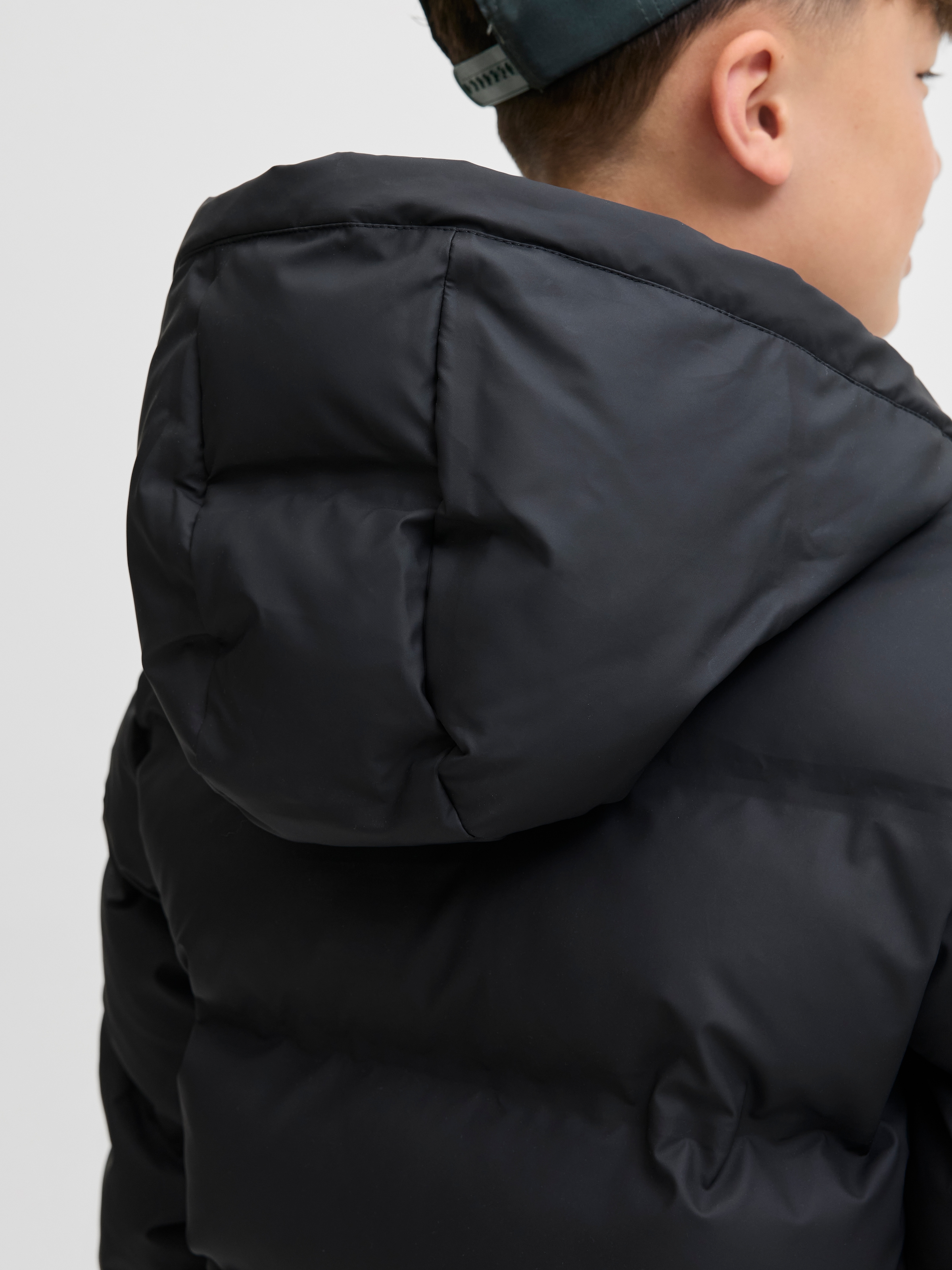 Jack & Jones Junior Steppjacke »JJELEMENTS PU PUFFER JNR« mit Kapuze