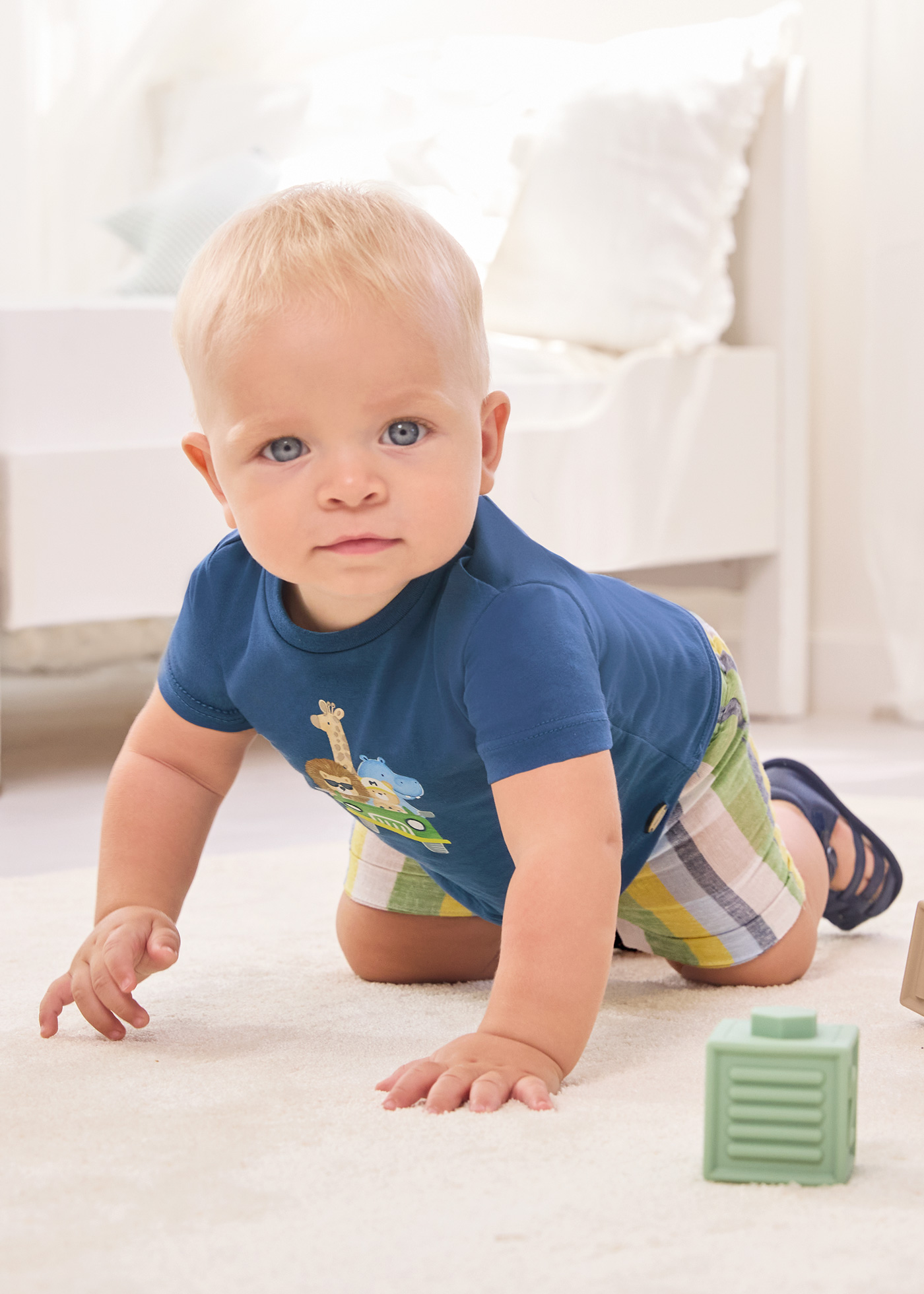 Conjunto Better Cotton de 2 peças, estampado, recém-nascido, branco