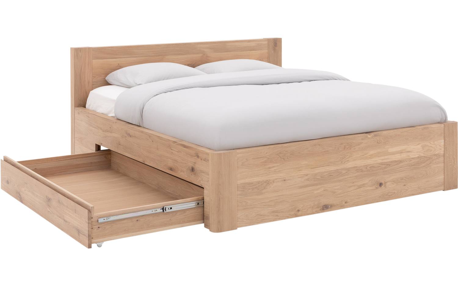 Goossens Bedframe Bibi - 160 x 200 - Eiken naturel - Hout