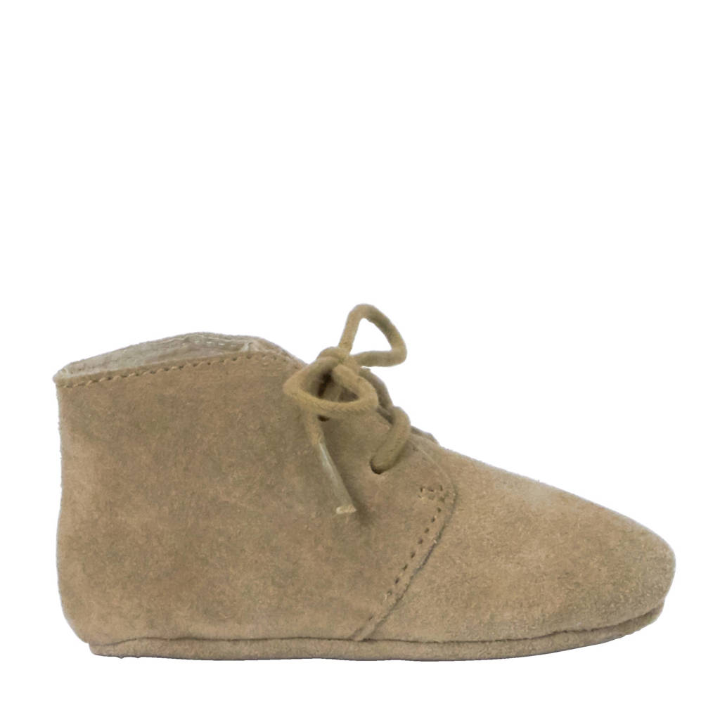 Mavies leren babyschoenen taupe