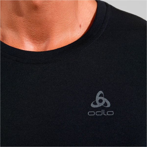 T-shirt thermique ODLO MERINO 200 BL TOP CREW NECK L/S BLACK