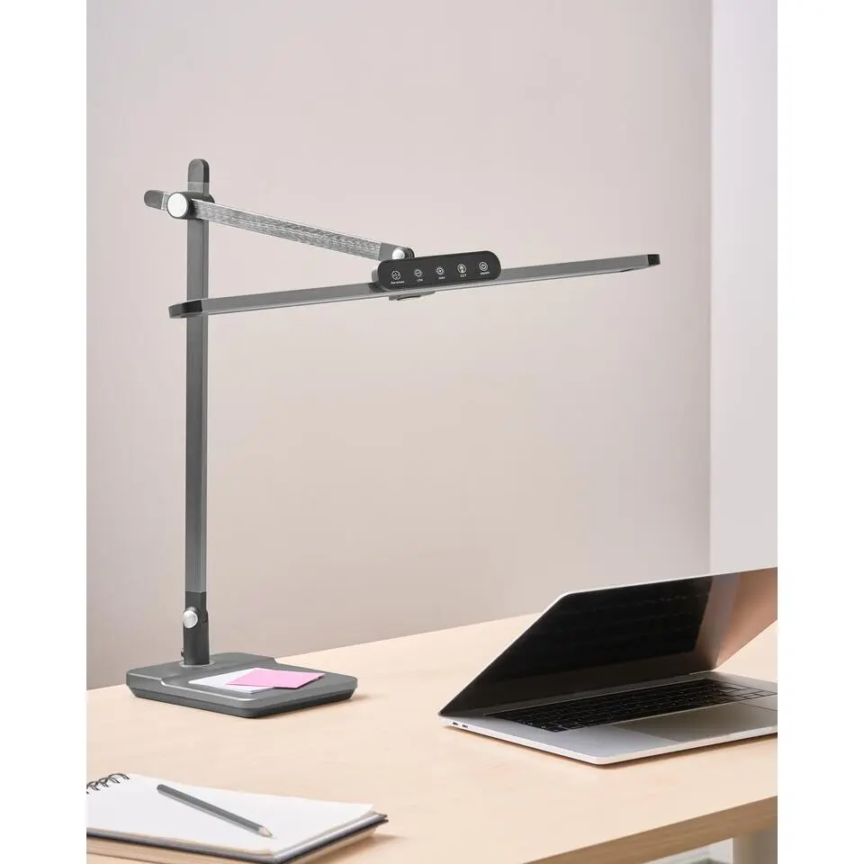 SERPENS - Bureaulamp LED - Grijs - Synthetisch materiaal