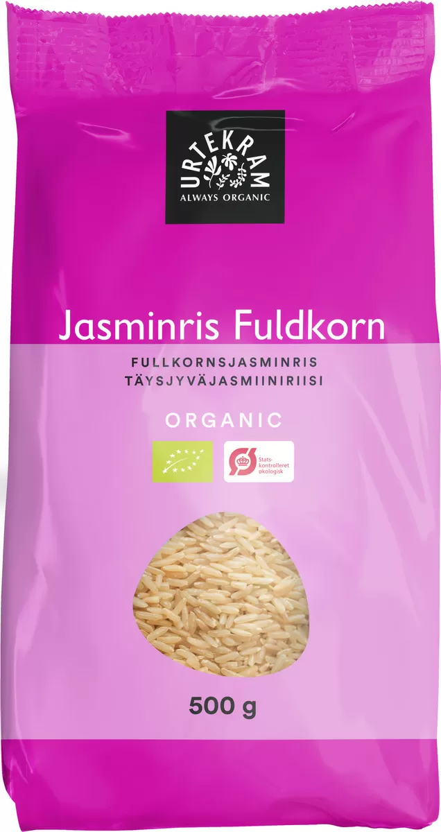 Urtekram Jasmin Ris Brune Ø - 500 g.