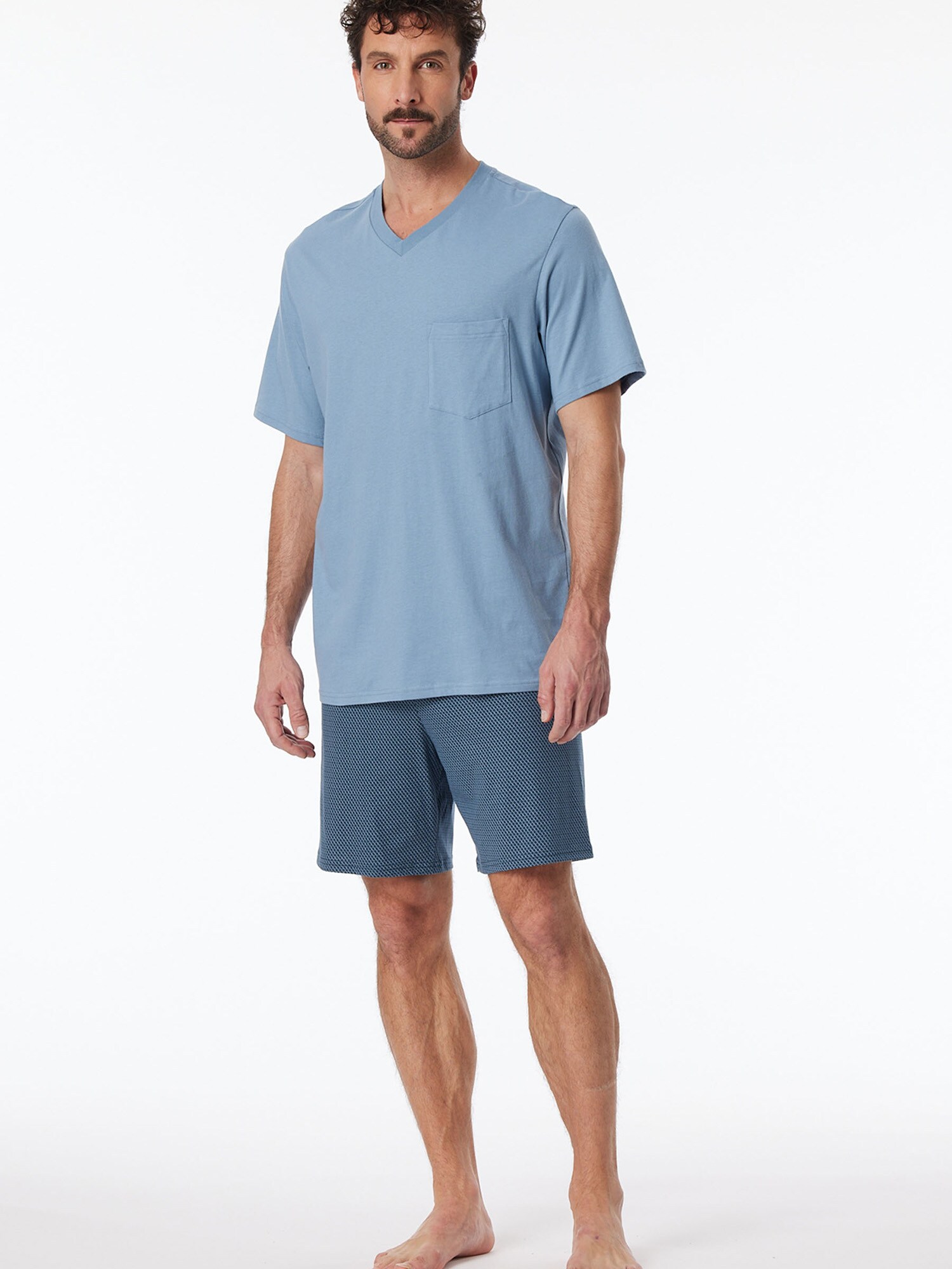 Schiesser Herren Pyjama Comfort Essentials 1er-Pack