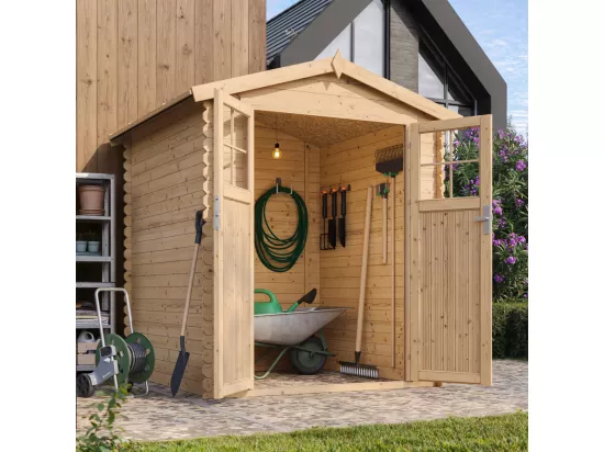 Abri de jardin en bois - I186xL196xH218 cm/ 2,82 m2 - TIMBELA M320F