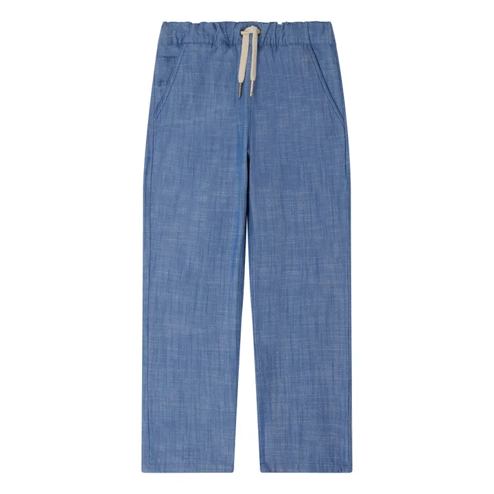 Bonpoint Pantalon Connell Chambray | Bleu jean