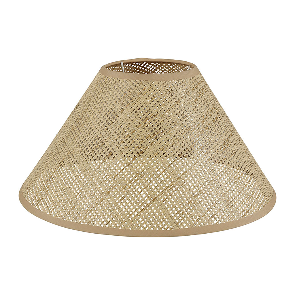Abat-jour conique naturel 15.5x25x25cm