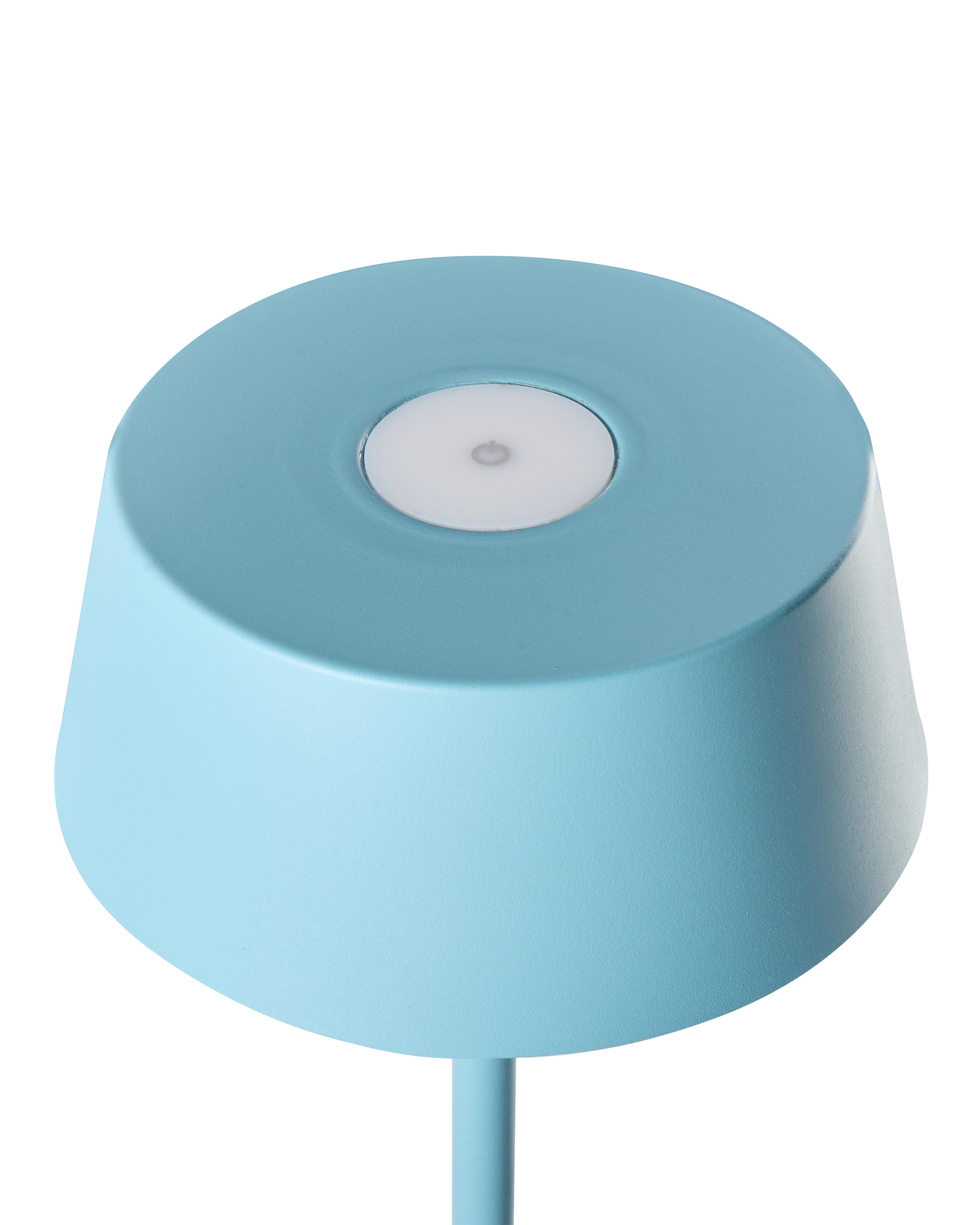 LED draadloze tafellamp GUDER met dimmer Metaal Blauw