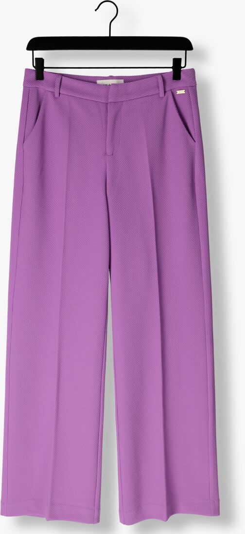 POM AMSTERDAM lila pom amsterdam wijde broek pique wide leg purple pants