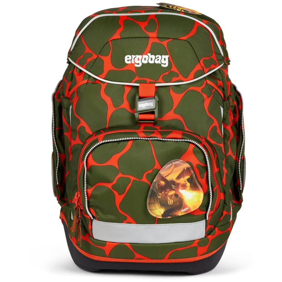 Ergobag Pack Lumi - Schulrucksack Set 6tlg. Modell 2024 FeuerspeiBär