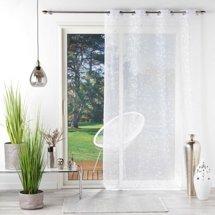 PANNEAU OEILLETS 140X240CM METALLISE FLORESSIA ARGENT