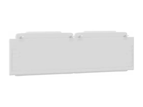 Coussin de tête de lit blanc 180 cm similicuir