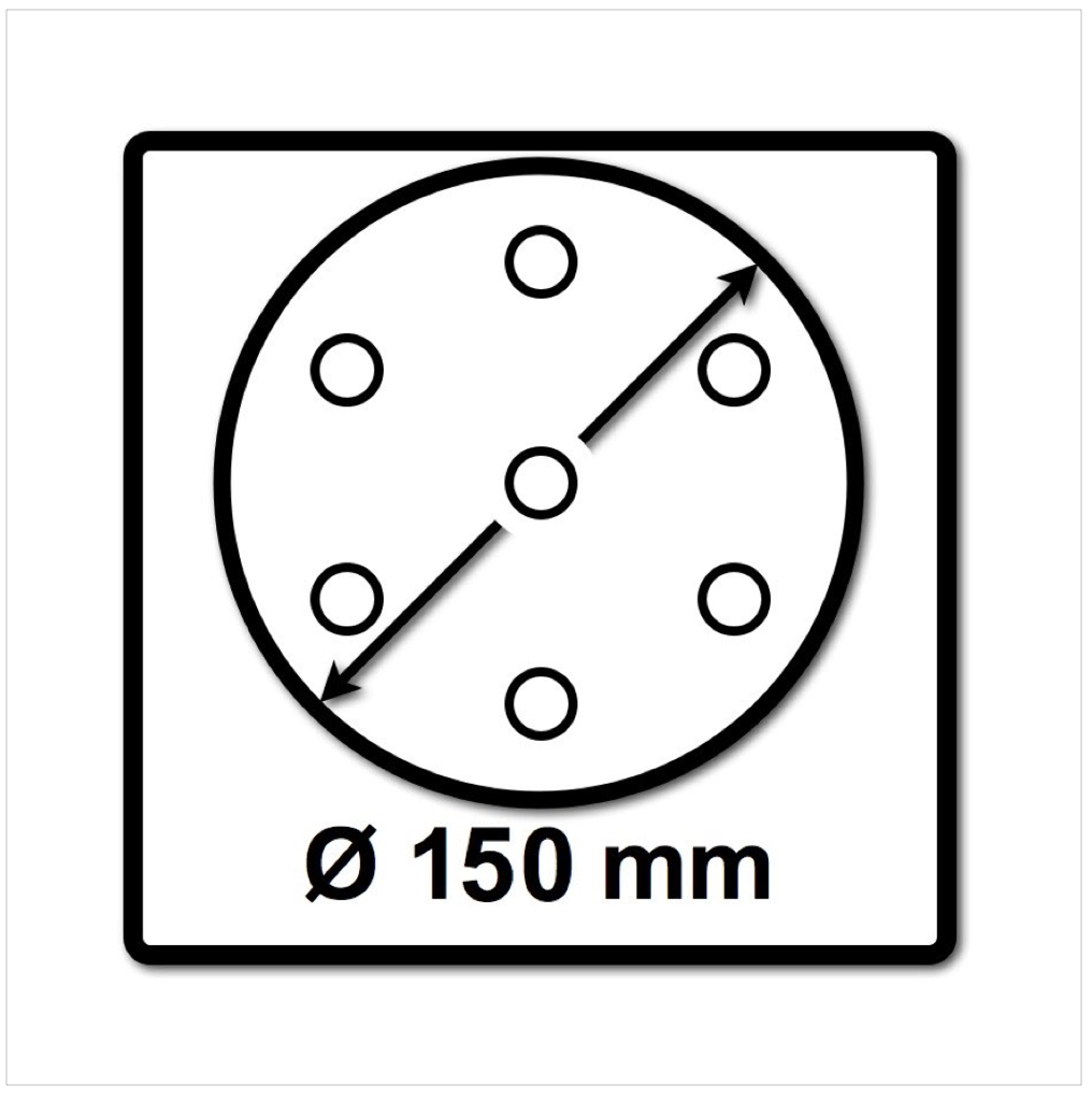 Festool STF D150/16 Schuurschijven 150 mm Granat P80 GR / 50 stuks ( 496977 )