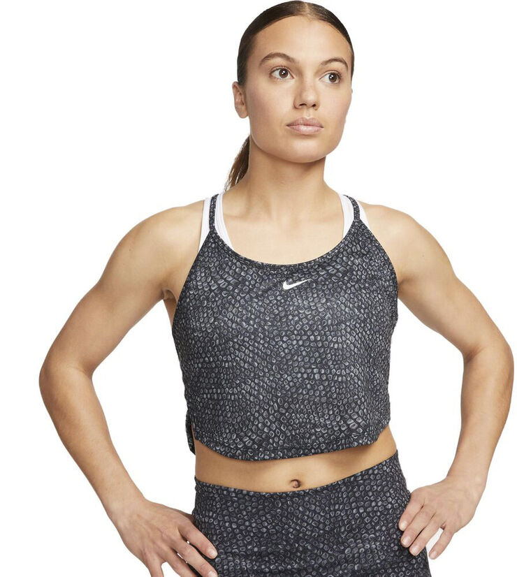 Nike Dri Fit One Crop Top Sort