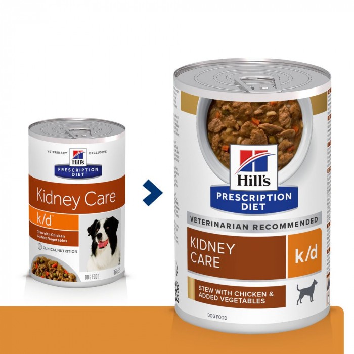 HILL'S Prescription Diet k/d Kidney Care en Mijotés au Poulet - Pâtée pour chien