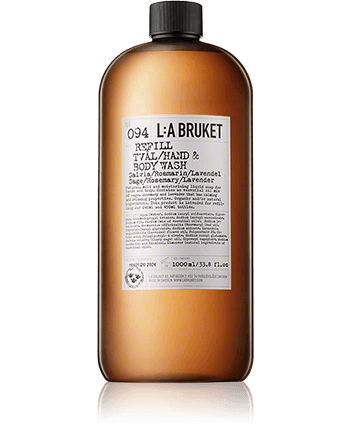 L:A BRUKET Cleansing 094 Refill Hand & Body Wash Sage/Rosemary/Lavender 1000ml