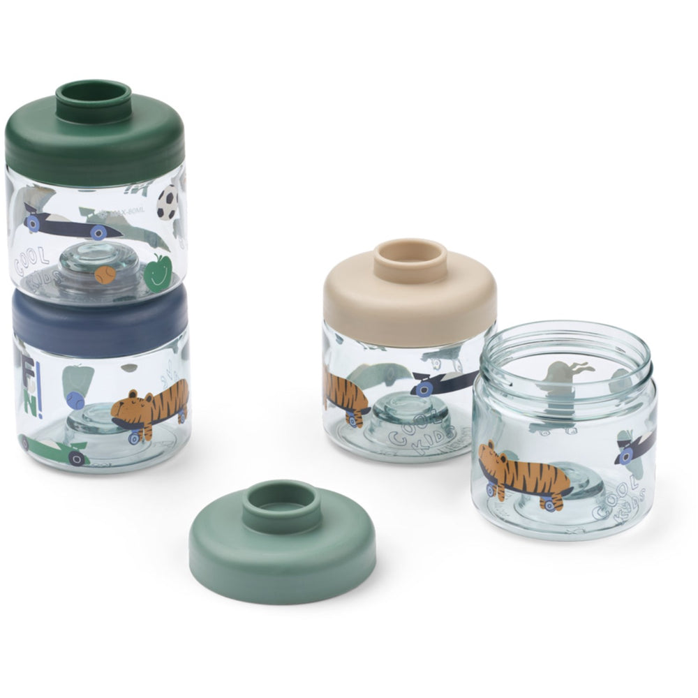 Køb LIEWOOD Fun / Beach Blue Dominique Food Tritan Boxes 100 Ml 4-Pak