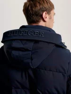 Parka utilitária Rockie com capuz acolchoado e quente