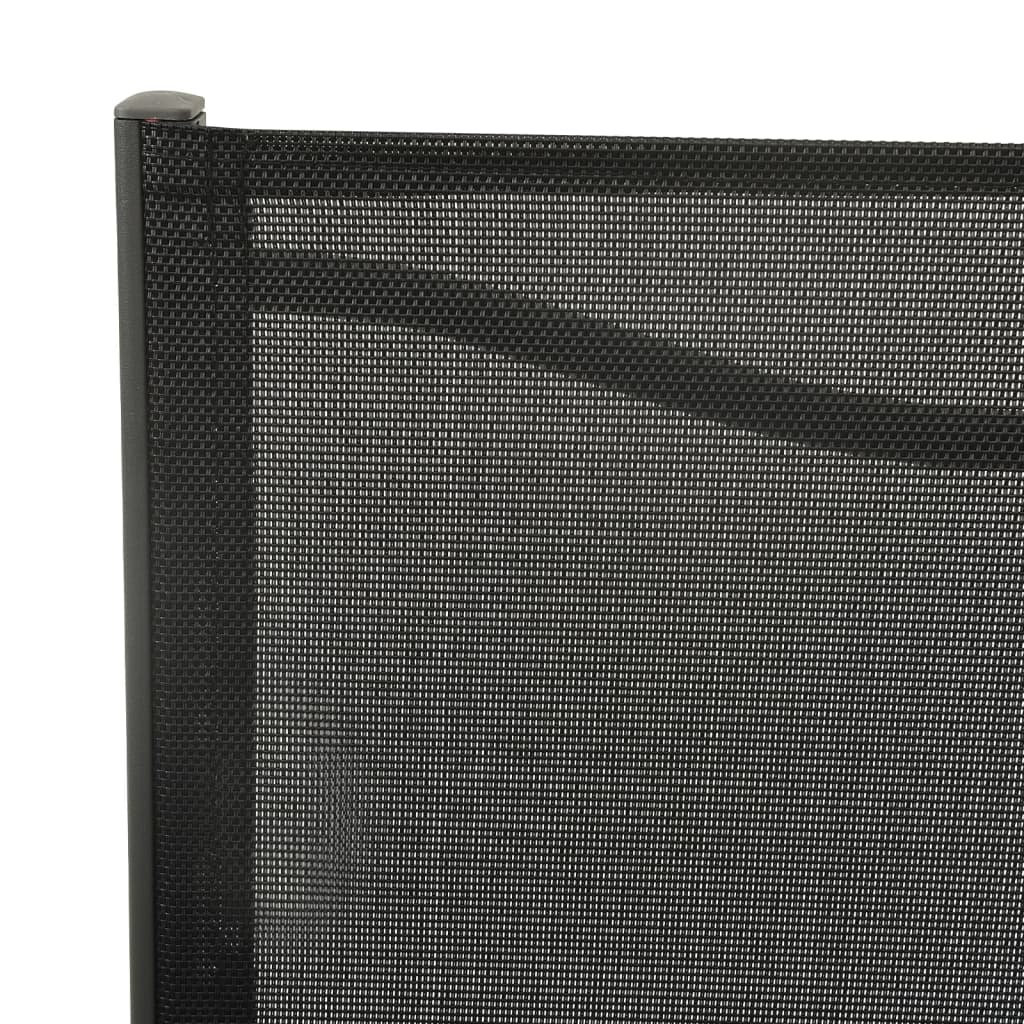 Mobilier de salle à manger d'extérieur 9 pièces acier