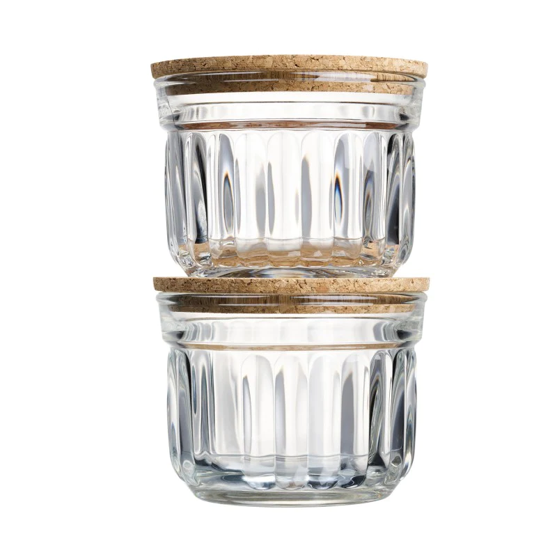 Set de 2 verrines avec couvercle, DELICE La Rochère