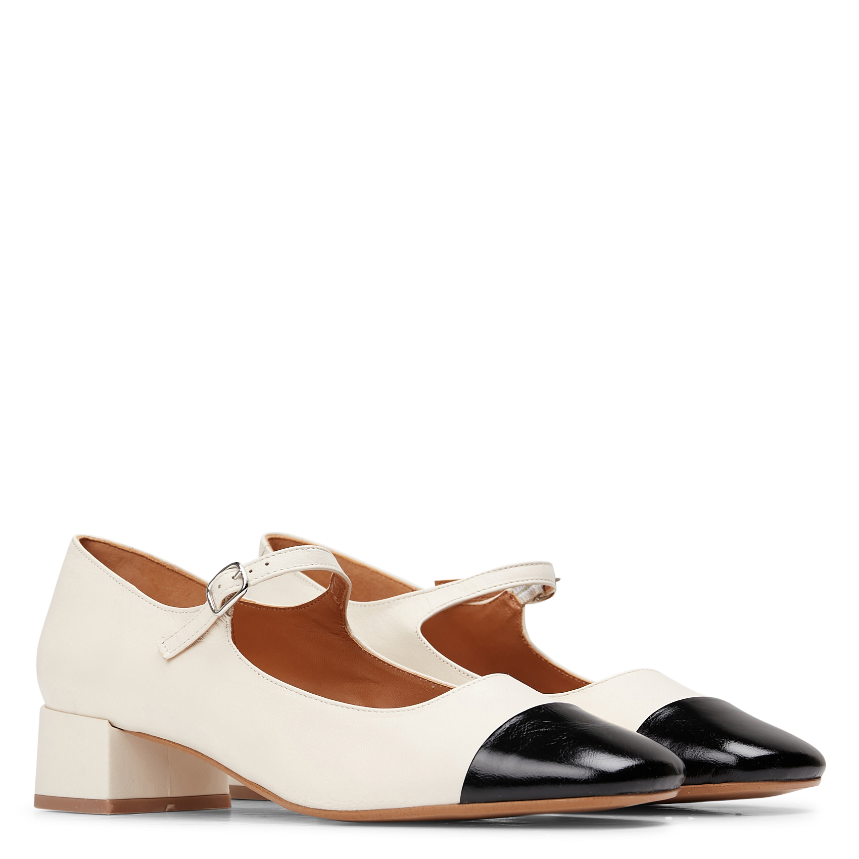 BLONDINE - Babies petit talon en cuir | Multicolore
