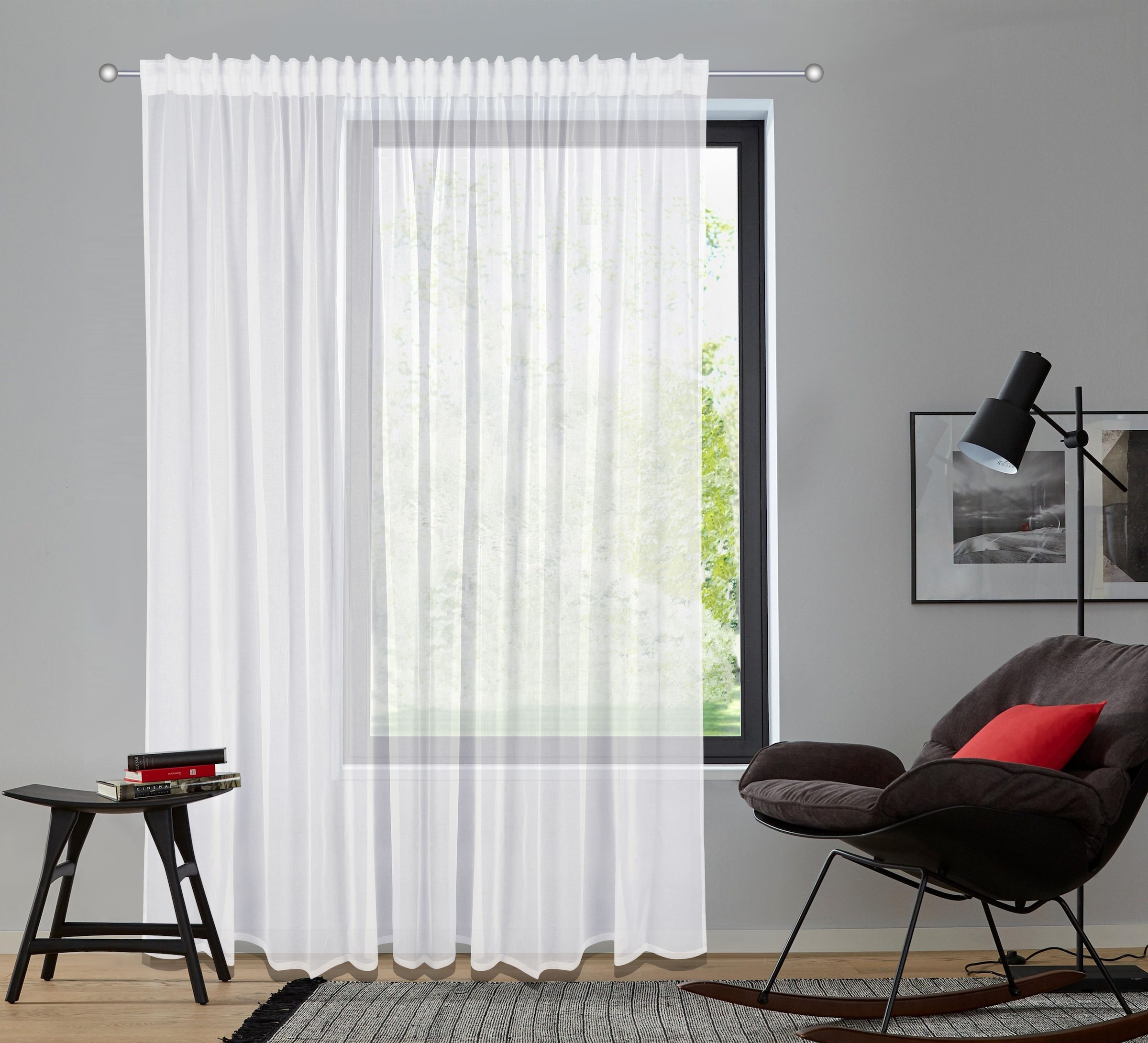 my home Gardine »Dolly« Multifunktionsband 1 Stk. tlg. Transparent, Gewebt, Polyester