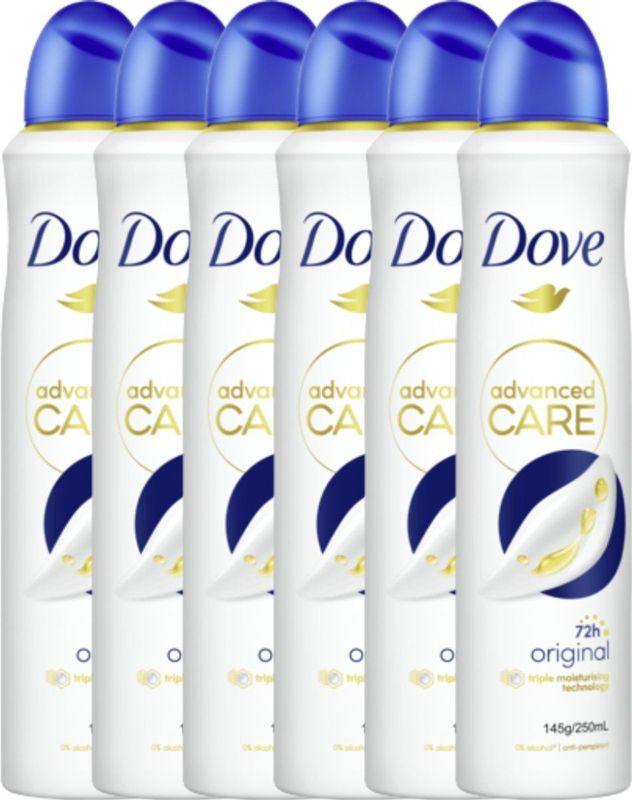 Dove - Advanced Care Deospray Original - Voordeelverpakking 6x250ml