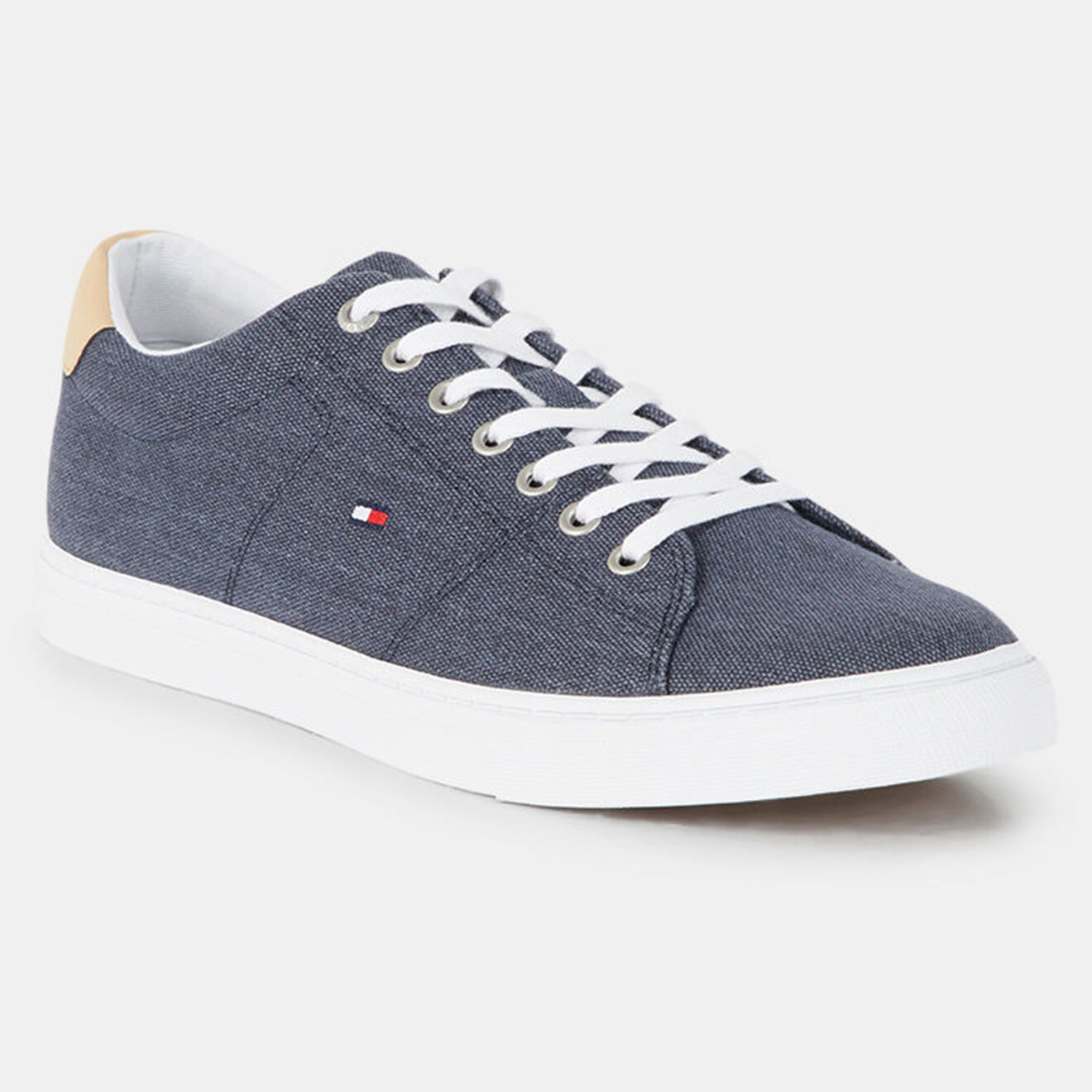 Tommy Hilfiger Baskets Canvas Petit Drapeau bleu marine