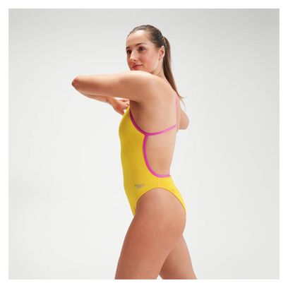 Maillot de Bain Femme 1 pièce Speedo Eco   Solid VBack Mangue/Rose