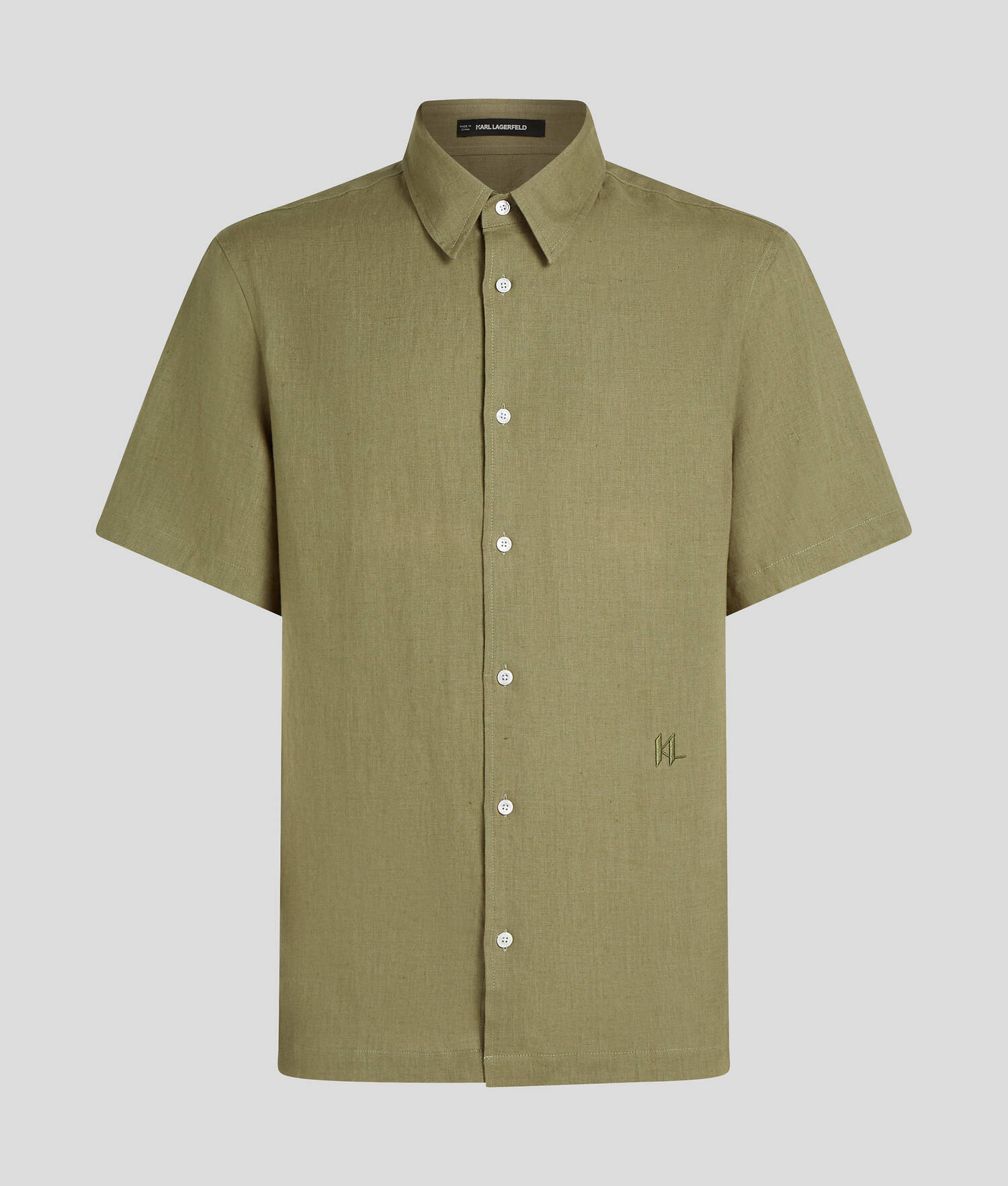 CHEMISE À MANCHES COURTES KL MONOGRAM - Vert foncé